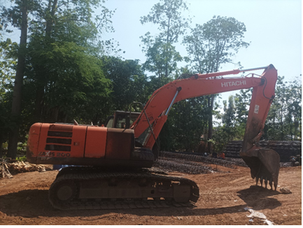 Unit excavator PT Indo Teknik Pembangunan